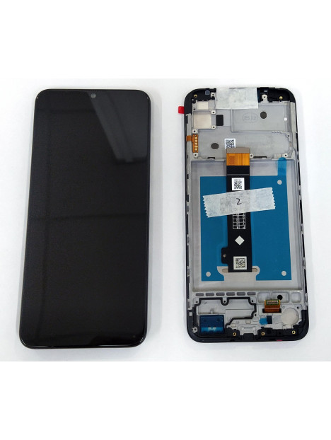 Pantalla lcd para Motorola Moto E20 5D68C19457 + táctil negro + marco Service Pack Premium