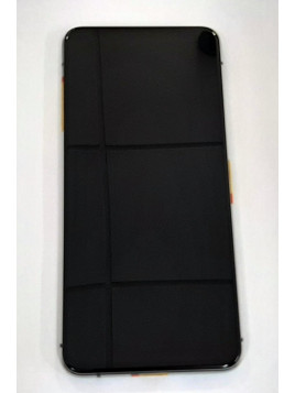 Pantalla lcd para Asus Zenfone 8 Flip ZS672K mas tactil negro mas marco plata calidad premium