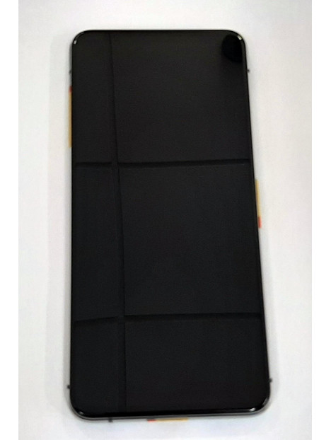 Pantalla lcd para Asus Zenfone 8 Flip ZS672K mas tactil negro mas marco plata calidad premium