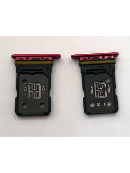 Soporte o bandeja dual sim roja para Oppo Reno 3 Pro calidad premium