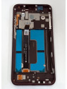 Pantalla lcd para Nokia 7.1 Plus 8.1 X7 mas tactil negro mas marco purpura calidad premium