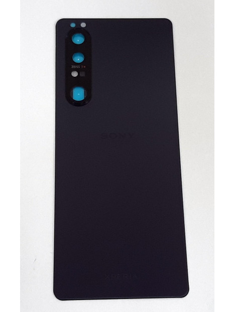 Tapa trasera o tapa bateria purpura para Sony Xperia 1 III mas cubierta camara