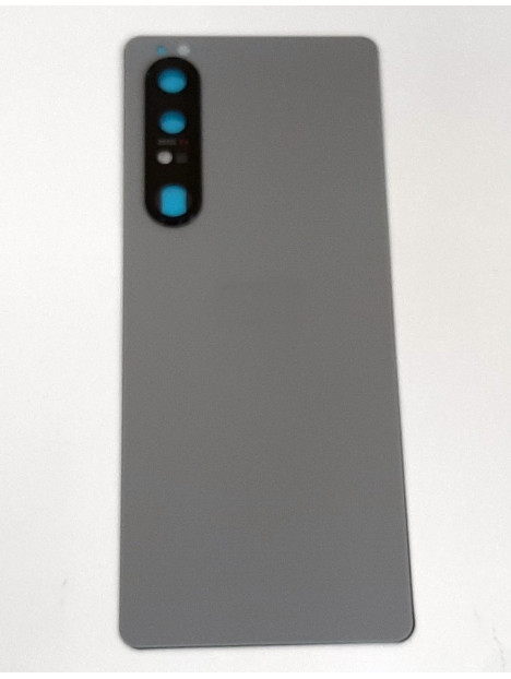Tapa trasera o tapa bateria gris para Sony Xperia 1 III mas cubierta camara