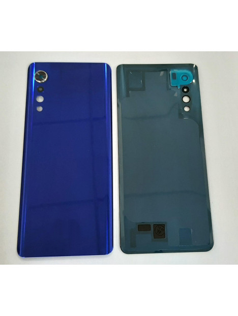 Tapa trasera o tapa bateria azul para LG Velvet 4G 5G mas cubierta camara