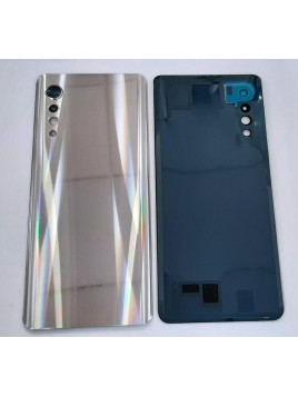 Tapa trasera o tapa bateria plata para LG Velvet 4G 5G mas cubierta camara