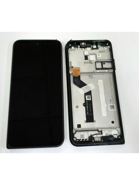 Pantalla lcd para Motorola Defy 2021 mas tactil negro mas marco negro Service Pack