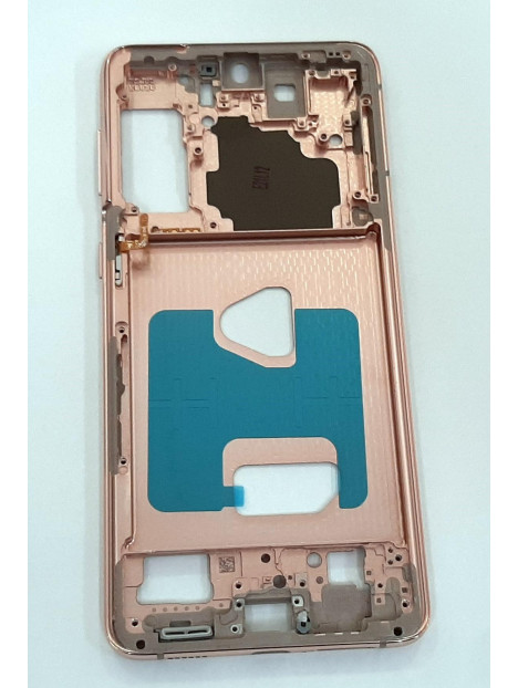 Carcasa central o marco rosa para Samsung Galaxy S21 Plus 5G SM-G996 calidad premium