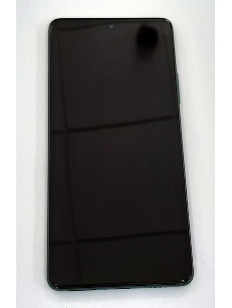 Pantalla lcd para Xiaomi MI 11T MI 11T Pro mas tactil negro mas marco verde calidad premium