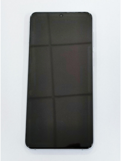 Pantalla LCD para Samsung Galaxy s21 plus 5G SM-G996 GH82-24553C mas tactil negro mas marco plata service pack