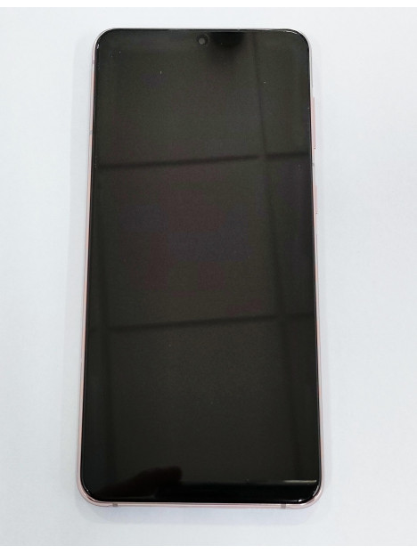 Pantalla LCD para Samsung Galaxy s21 plus 5G SM-G996 GH82-24553B mas tactil negro mas marco violeta service pack