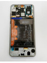 Pantalla lcd 02353FQB para Huawei P30 Lite 2020 48mp MAR-L21BX mas tactil negro mas marco plata Service Pack