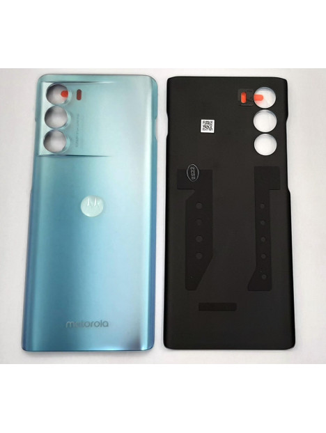 Tapa trasera o tapa bateria azul claro para Motorola Moto G200 5S58C20088 Service Pack