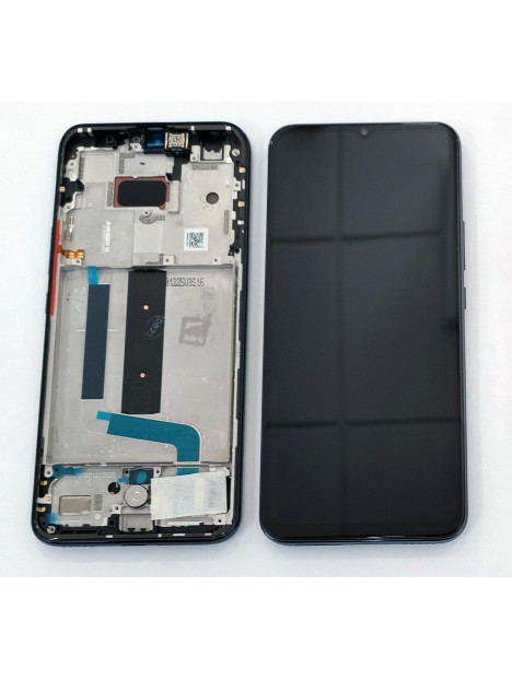 Pantalla lcd para Xiaomi Mi 10 Lite 5G 56000400J900 mas tactil negro mas marco negro Service Pack