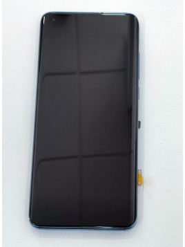 Pantalla lcd para Xiaomi Mi 10 5G / Xiaomi Mi 10 Pro 5G 56000J00J200 mas tactil negro mas marco azul Service Pack