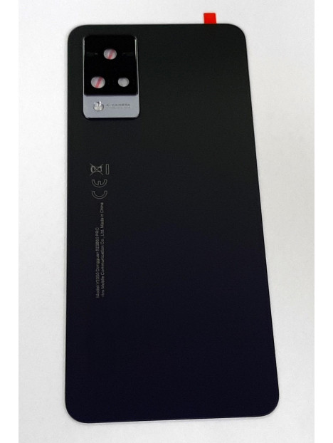 Tapa trasera o tapa bateria negra para Vivo V21 5G mas cubierta camara