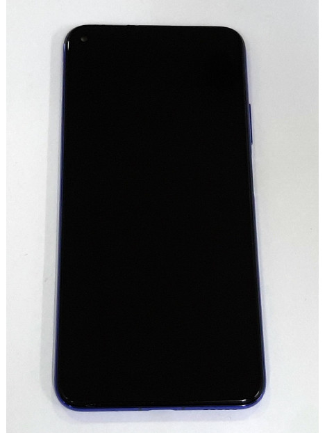 Pantalla lcd para Huawei Nova 5T YAL-L21 mas tactil negro mas marco azul compatible YALE-L61A YALE-L71A YALE-L61D