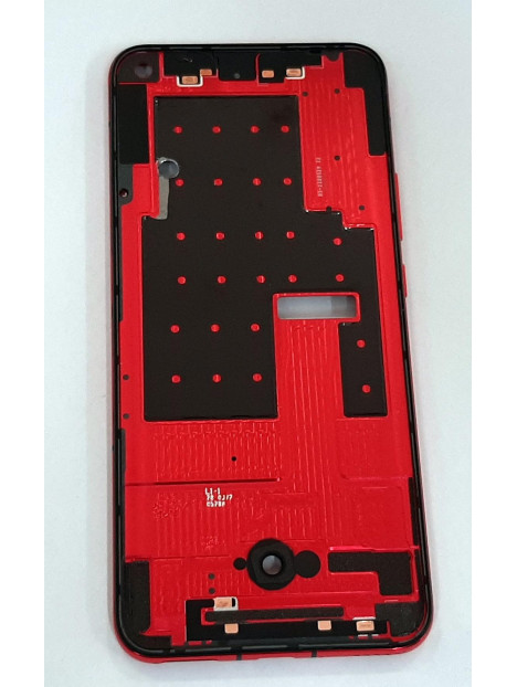 Carcasa central o marco rojo para Huawei Nova 7 Honor 30 calidad premium