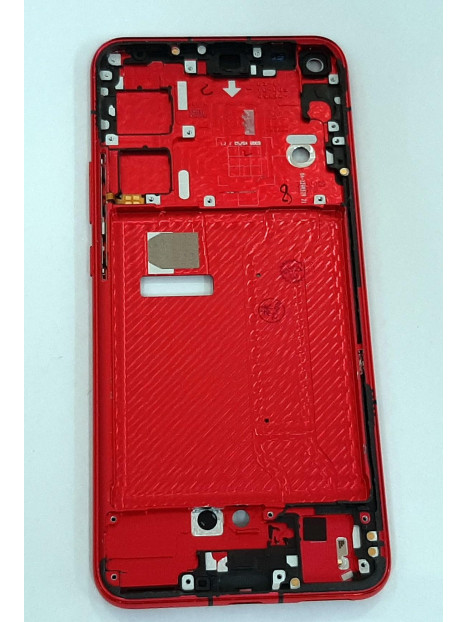 Carcasa central o marco rojo para Huawei Nova 7 Honor 30 calidad premium