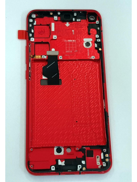Pantalla oled para Huawei Nova 7 Honor 30 mas tactil negro mas marco rojo calidad compatible