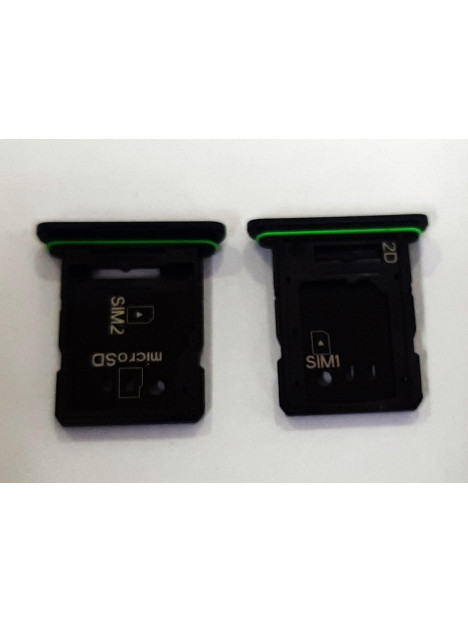 Soporte o bandeja dual sim negra para Sony Xperia 10 III calidad premium