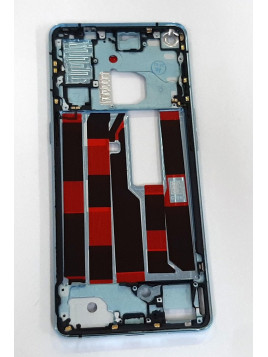 Carcasa central o marco azul para Oppo Reno 4 Pro 5G calidad premium