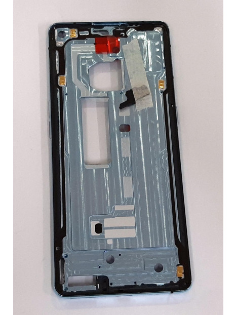 Carcasa central o marco azul para Oppo Reno 4 Pro 5G calidad premium