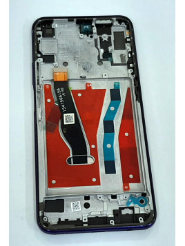 Pantalla LCD para Huawei Honor 9X HLK-AL00 HLK-TL00 mas tactil negro mas marco purpura calidad premium