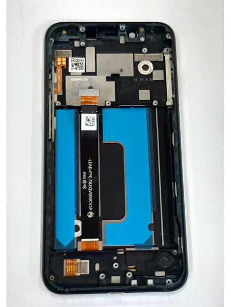 Pantalla lcd para Nokia 7.1 Plus 8.1 X7 20PNXLW0001 mas tactil negro mas marco azul Service Pack