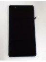 Pantalla lcd para Nokia 3 20NE1LW0003 mas tactil negro mas marco azul Service Pack TA-1020 TA-1028 TA-1032 TA-1038