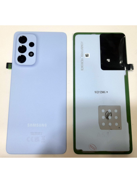 Tapa trasera o tapa bateria azul para Samsung Galaxy A53 5G SM-A536 GH82-28017C Service Pack