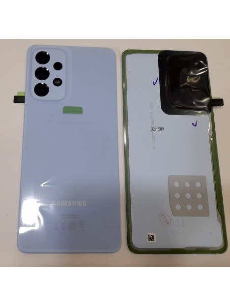 Tapa trasera o tapa bateria azul para Samsung Galaxy A33 5G SM-A336 GH82-28042C Service Pack