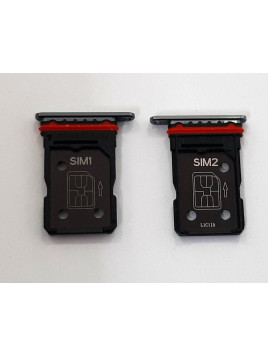 Soporte o bandeja dual sim negra para Oppo Find X3 Neo 5G calidad premium