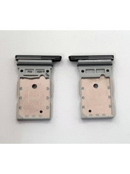 Soporte o bandeja dual sim negra para Samsung Galaxy S22 Ultra s908 calidad premium