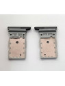 Soporte o bandeja dual sim negra para Samsung Galaxy S22 Ultra s908 calidad premium