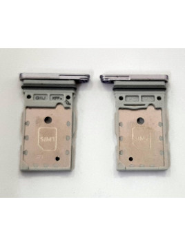 Soporte o bandeja dual sim purpura para Samsung Galaxy S22 Ultra s908 calidad premium