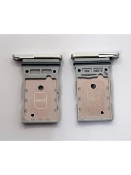 Soporte o bandeja dual sim blanca para Samsung Galaxy S22 Ultra s908 calidad premium