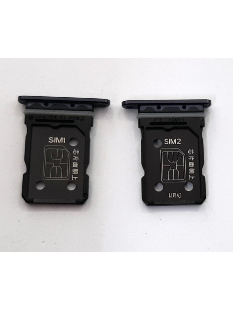 Soporte o bandeja dual sim negra para Oppo Reno 6 Pro 5g calidad premium
