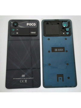 Tapa trasera o tapa bateria negra para Xiaomi Poco X4 Pro mas cubierta camara