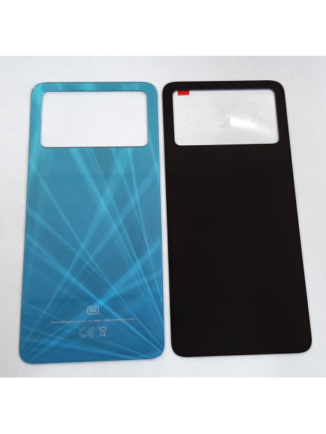 Tapa trasera o tapa bateria azul para Xiaomi Poco X4 Pro