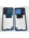 Carcasa central o marco azul para Xiaomi Redmi Note 11S mas cubierta camara