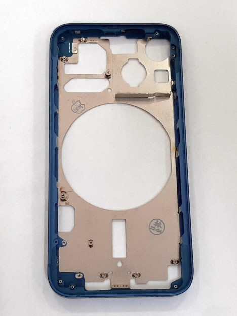 Carcasa central o marco azul para IPhone 13 Mini calidad premium