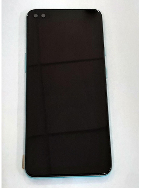 Pantalla lcd para Oneplus Nord mas tactil negro mas marco azul compatible