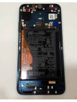 Pantalla lcd para Huawei Honor 20 mas táctil negro mas marco verde mas batería service pack premium