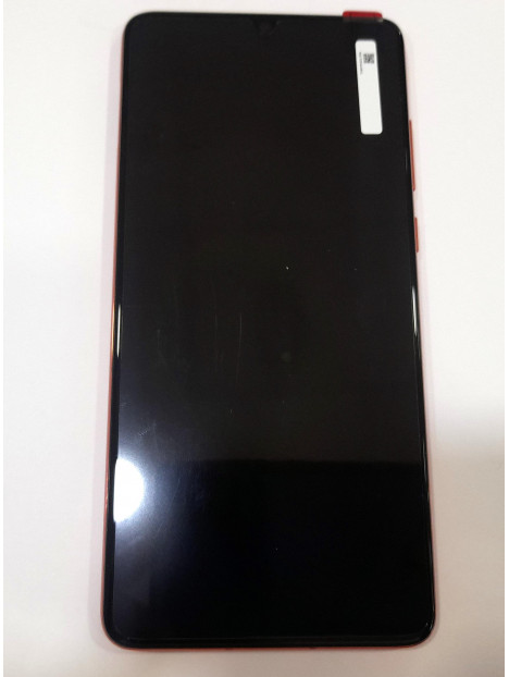 Pantalla lcd para Huawei P30 02354HRG mas tactil negro mas marco rojo mas bateria mas vibrador mas Auricular Servi