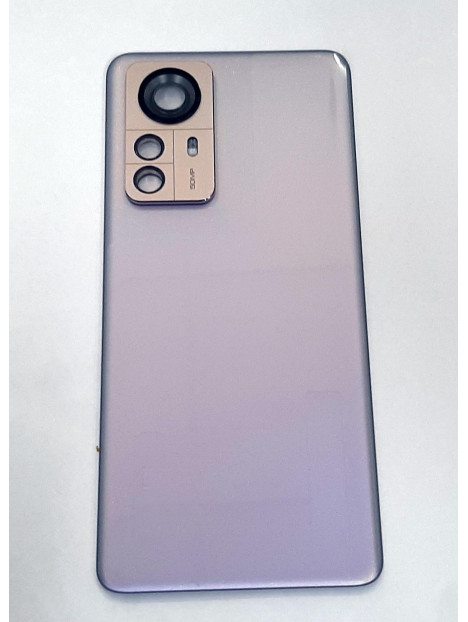 Tapa trasera o tapa bateria purpura para Xiaomi MI 12 Pro 5G mas cubierta camara
