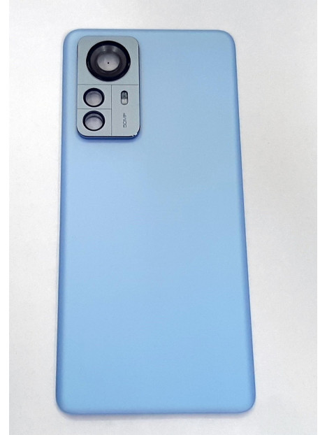 Tapa trasera o tapa bateria azul para Xiaomi MI 12 Pro 5G mas cubierta camara