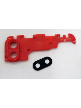 Cubierta camara roja para Samsung Galaxy A10S A107 mas lente camara calidad premium