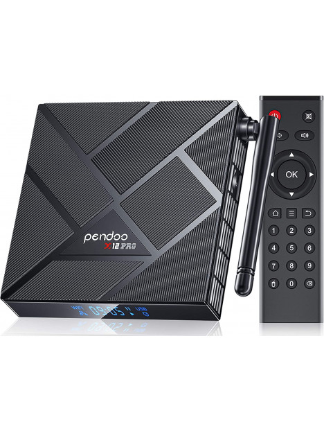Android TV Box 4K - 4 Go RAM / 32 Go ROM - WiFi 6 Double Bande - Bluetooth - Processeur 4 Cœurs - H.265 - 6