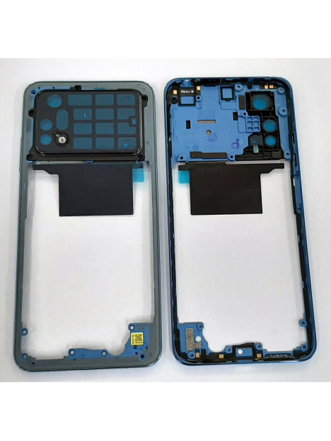 Carcasa trasera o marco azul para Xiaomi Poco X4 Pro 5g calidad premium