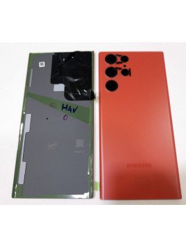 Tapa trasera o tapa batería Rojo para Samsung Galaxy S22 Ultra S908B GH82-27457H Service Pack Premium